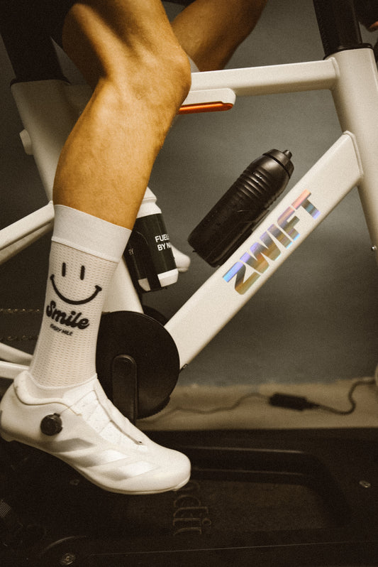 Performance Aero Radsocken "Smile every Mile"